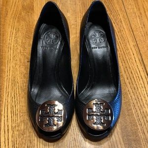 Tory Burch Sally 2 Tumbled Leather Wedge